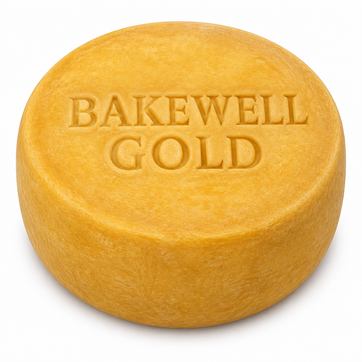 Bakewell Gold cheese wheel