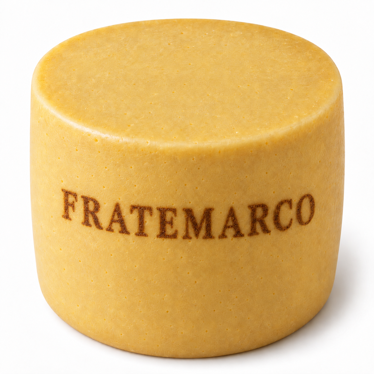 Gran Monte cheese wheel branded FRATEMARCO