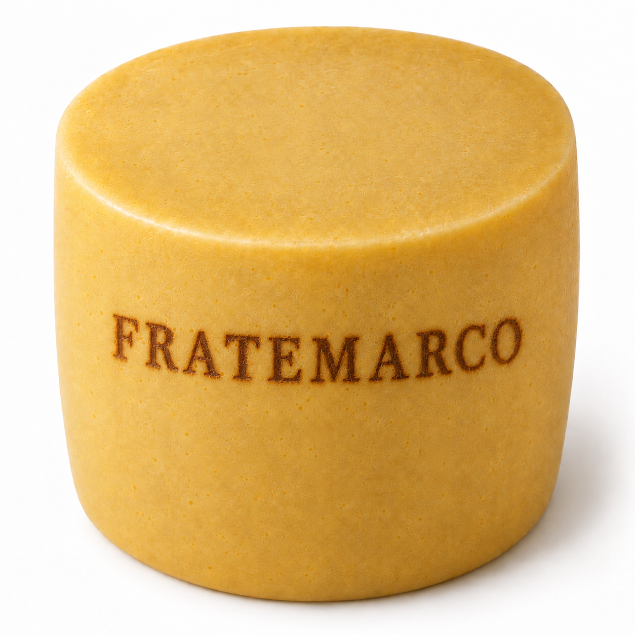 Gran Provolone cheese wheel branded FRATEMARCO