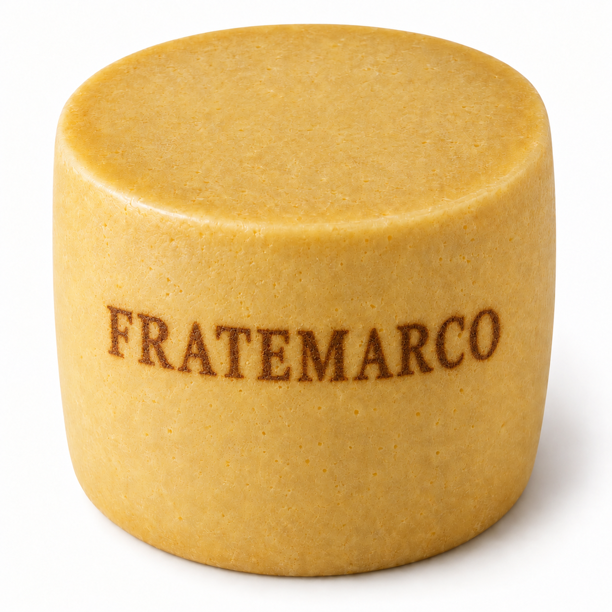 Gran Riserva cheese wheel branded FRATEMARCO